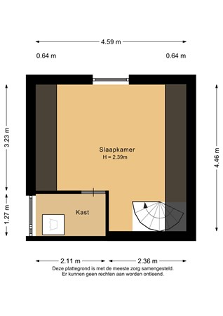 Floorplan - Geertsemastraat 5B02, 3038 XA Rotterdam